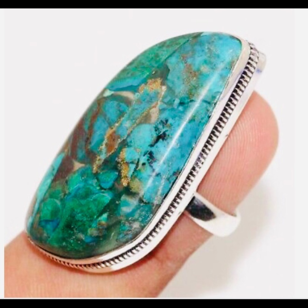 Chrysocolla Gemstone ring